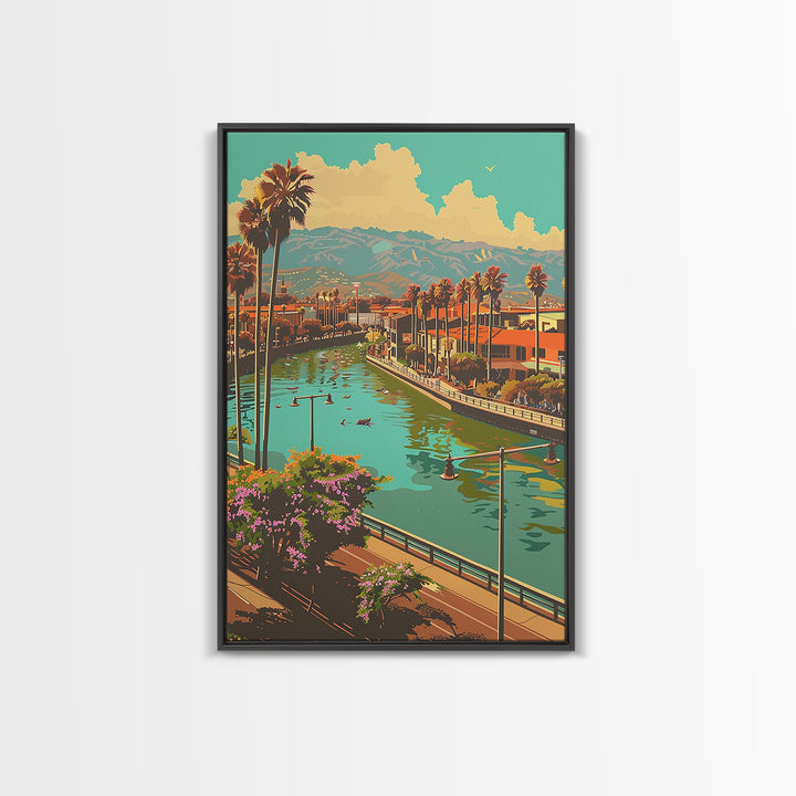 Santa Ana Travel Poster, Canvas Print, City Travel Poster, Vintage City Poster, Minimalist Poster, City Illustration, Retro Wall Art