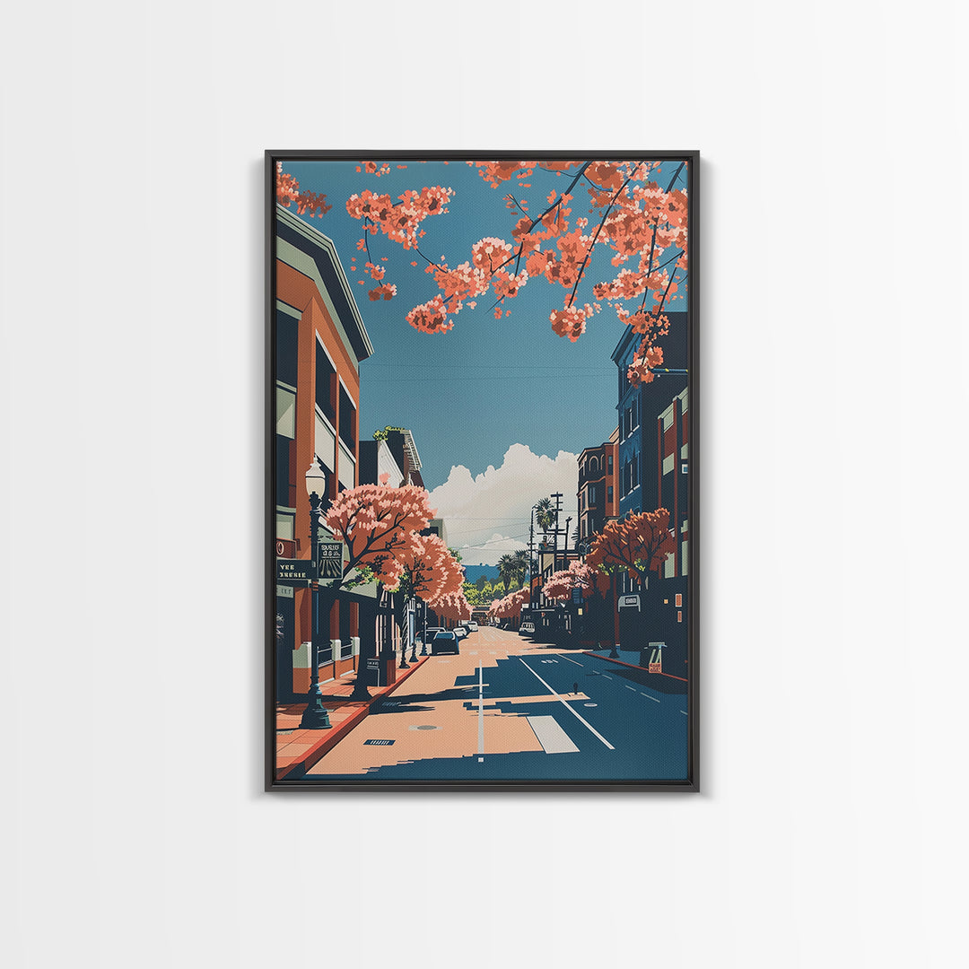Santa Clara Travel Poster, Canvas Print, Travel Wall Decor, Minimalist Poster, Travel Wall Art, Poster Print, Wall Art, Travel Decor