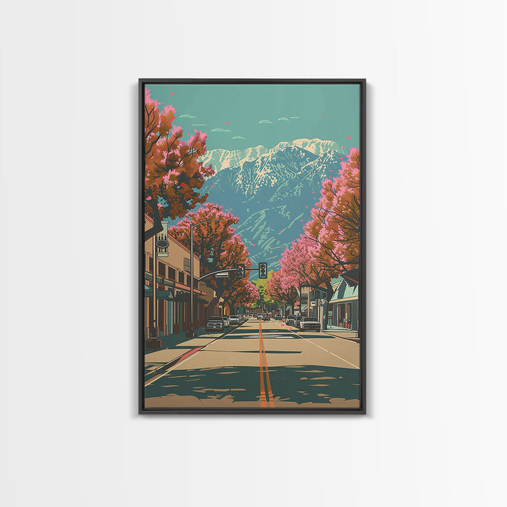 Santa Clarita Travel Poster, Canvas Print, City Travel Poster, Travel Wall Art, Vintage City Poster, Vintage Poster, Vintage Posters