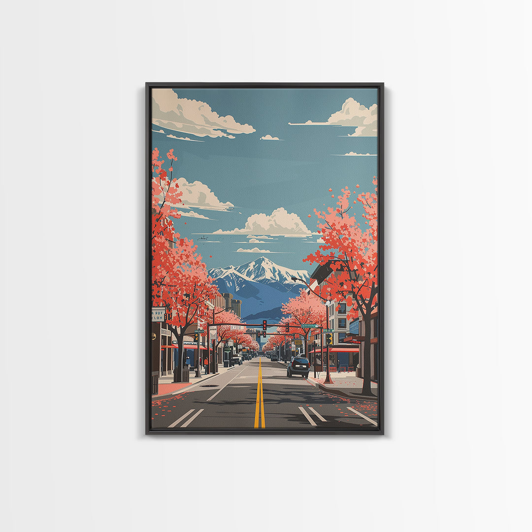 Sparks Travel Poster, Canvas Print, Travel Prints, Landscape Art, Retro Travel Poster, Wall Art, Retro Travel Print, Vintage Posters