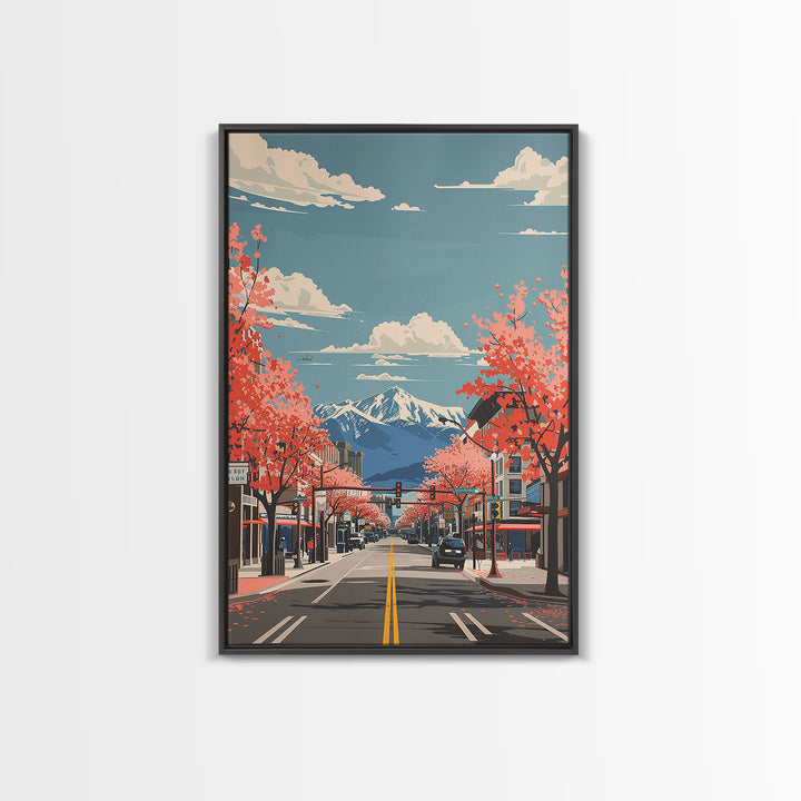 Sparks Travel Poster, Canvas Print, Travel Prints, Landscape Art, Retro Travel Poster, Wall Art, Retro Travel Print, Vintage Posters