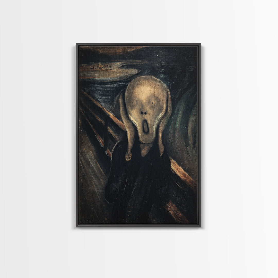 The Antique Spirit Board, Expressionist Gothic Art, Vertical Wall Art, Dark Halloween Decor, Canvas Print, Halloween Wall Art