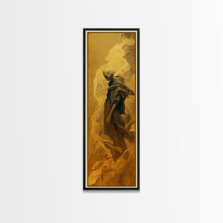 The Dream Eater, Surreal Apocalyptic Art, Tall Narrow Wall Art, Gothic Horror Wall Art, Canvas Print, Halloween Wall Art