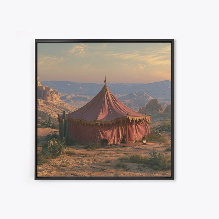 Moroccan Desert Tent Canvas Print, Desert Art, Bedroom Wall Art, Southwestern Decor, Fine Art, Desert, Fine Art Print, DES-1x1-35