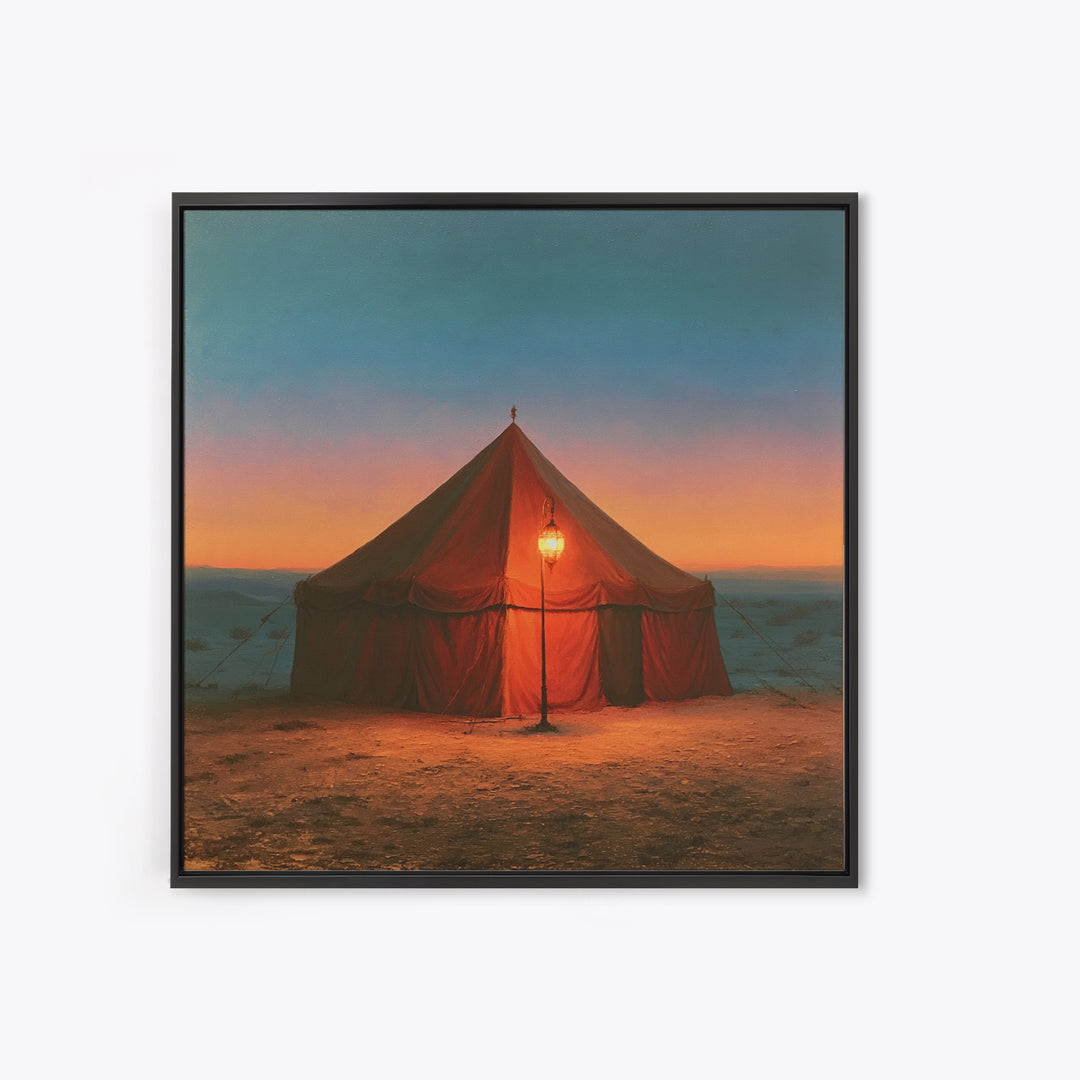 Moroccan Desert Tent Canvas Print, Desert Art, Modern Decor, Southwestern Decor, Fine Art, Desert, Room Decor, Digital Prints, DES-1x1-59