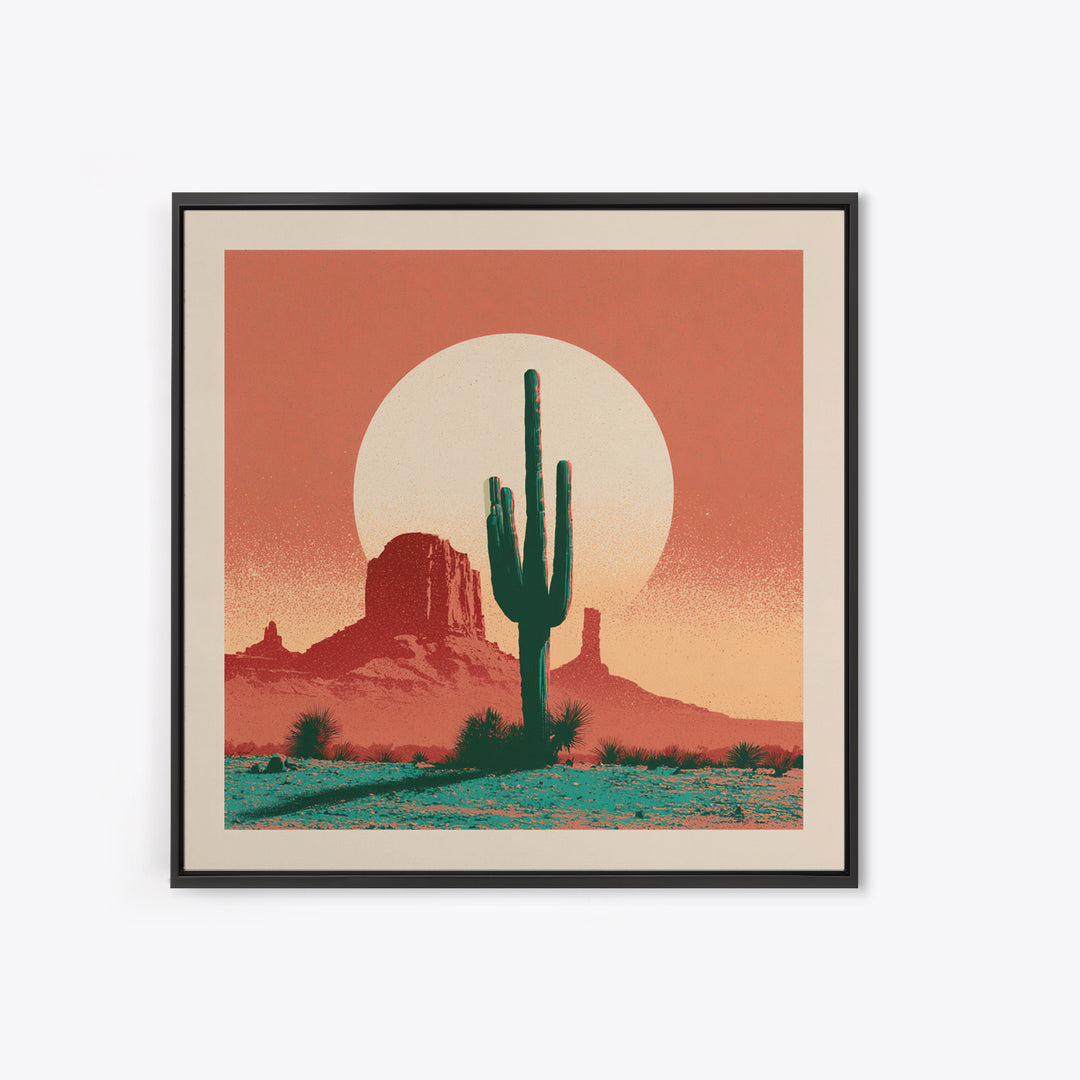 Minimal Beige Sun Canvas Print, Desert Art, Luxury Decor, Southwestern Decor, Fine Art, Desert, Wall Art Prints, DES-1x1-94