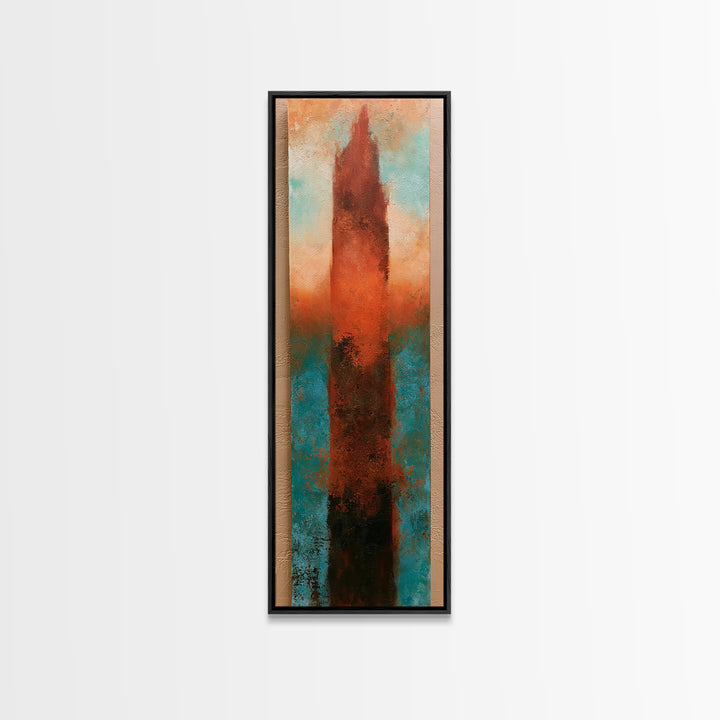 Abstract Heatwave Horizon Canvas Print, Desert Art, Boho Wall Art, Southwestern Decor, Fine Art, Desert, Living Room Art, DES-1x3-25
