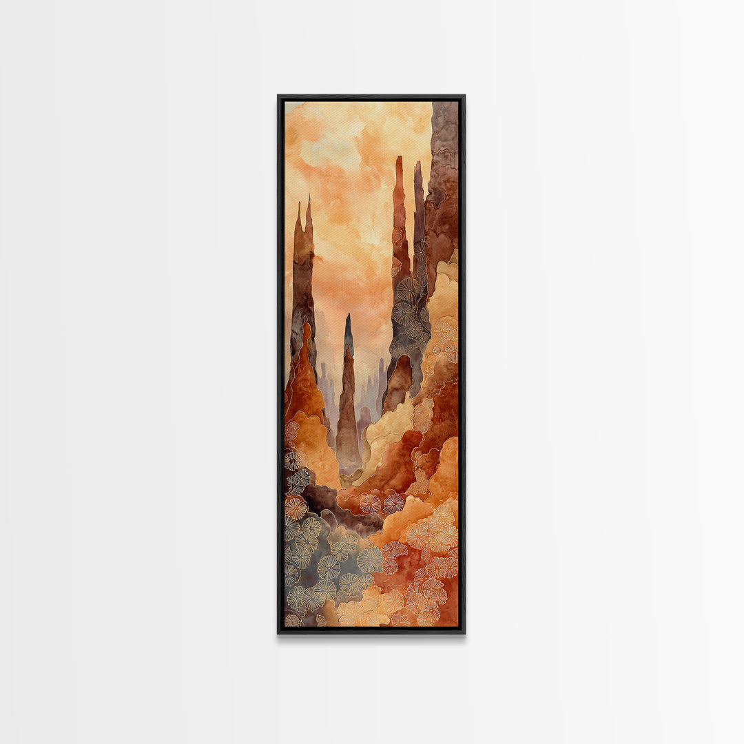 Palm Oasis Reflected Canvas Print, Desert Art, Luxury Decor, Southwestern Decor, Fine Art, Desert, Wall Art Prints, DES-1x3-51