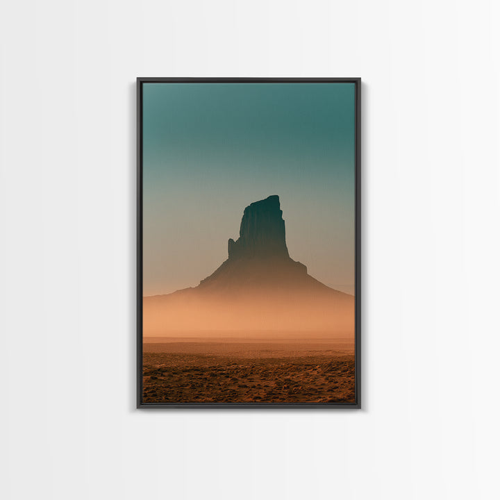 Monument Valley Silhouette Canvas Print, Desert Art, Landscape Art, Southwestern Decor, Oil Painting, Desert, Art Print, DES-2x3-65