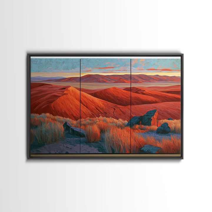 Wind Carved Dune Patterns from Above Canvas Print, Desert Art, Large Wall Art, Southwestern Decor, Desert, Western Wall Art, DES-3x2-72