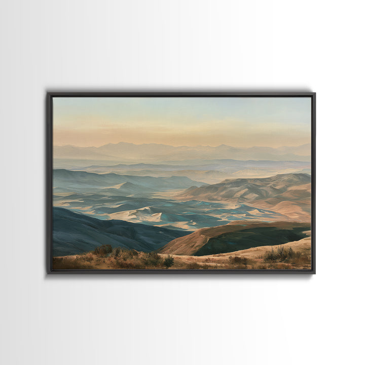 Wind Carved Dune Patterns from Above Framed Canvas Print, Desert Art, Abstract Wall Art, Southwestern Decor, Fine Art, Desert, DES-3x2-96
