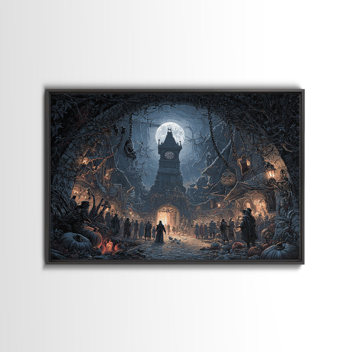 The Thirteenth Bell, Landscape Wall Art, Spooky Home Decor, Canvas Print, Halloween Wall Decor, Gothic Home Decor, Horror Wall Art