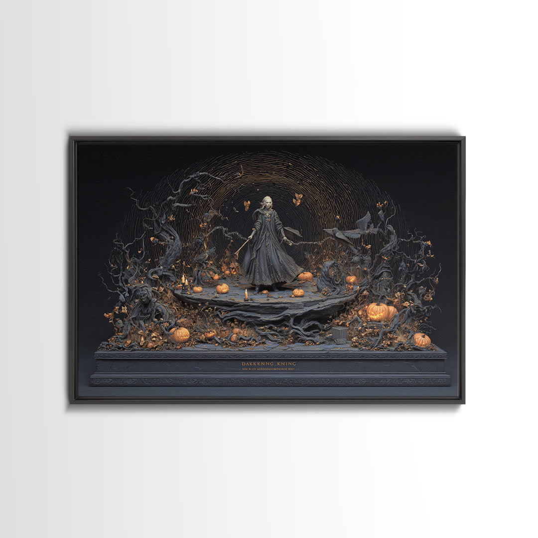 The Halloween Storm, Landscape Wall Art, Dark Halloween Decor, Canvas Print, Halloween Wall Decor, Gothic Home Decor, Spooky Wall Decor