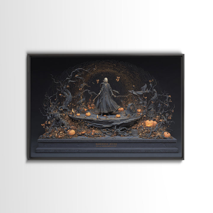 The Halloween Storm, Landscape Wall Art, Dark Halloween Decor, Canvas Print, Halloween Wall Decor, Gothic Home Decor, Spooky Wall Decor