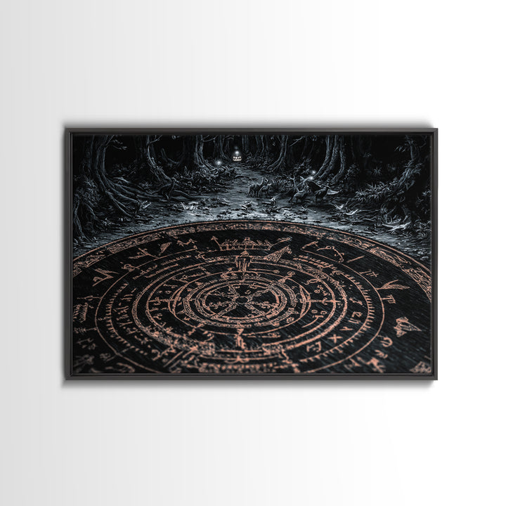 The Antique Spirit Board, Landscape Wall Art, Dark Halloween Decor, Canvas Print, Halloween Wall Decor, Gothic Home Decor, Macabre Wall Art