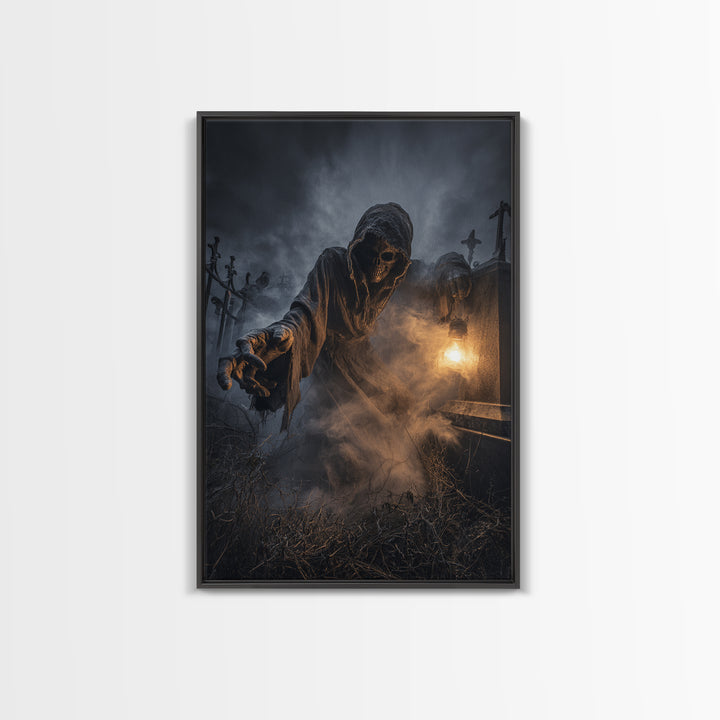 The Dream Eater, Vertical Wall Art, Spooky Home Decor, Canvas Print, Halloween Wall Decor, Gothic Home Decor, Dark Fantasy Art