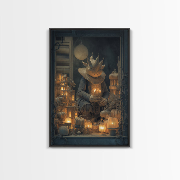 The Candy Corn Kingdom, Vertical Wall Art, Dark Fantasy Wall Art, Canvas Print, Halloween Wall Decor, Gothic Home Decor, Horror Wall Art