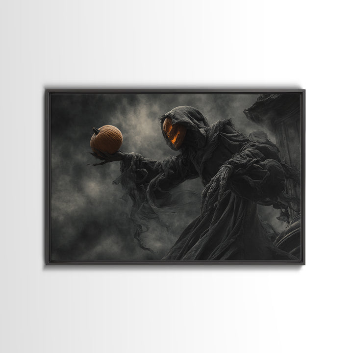 Halloween On Another Planet, Landscape Wall Art, Dark Halloween Decor, Canvas Print, Halloween Wall Decor, Gothic Home Decor