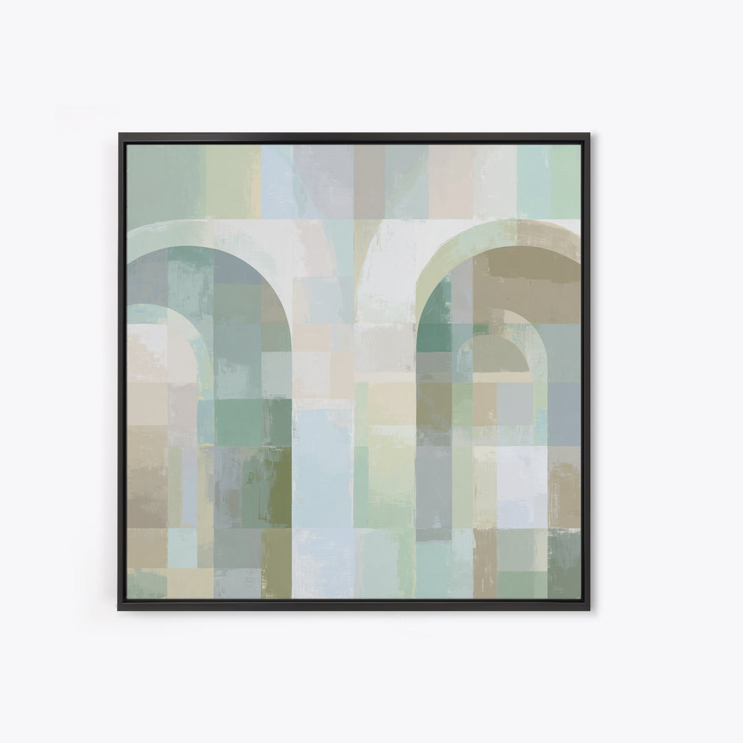 Light Scandinavian Abstract Arches Canvas Print, Dental Office Art, Dental Art, Office Decor, Fine Art, Calm, Dental Gift, DOA-1x1-17