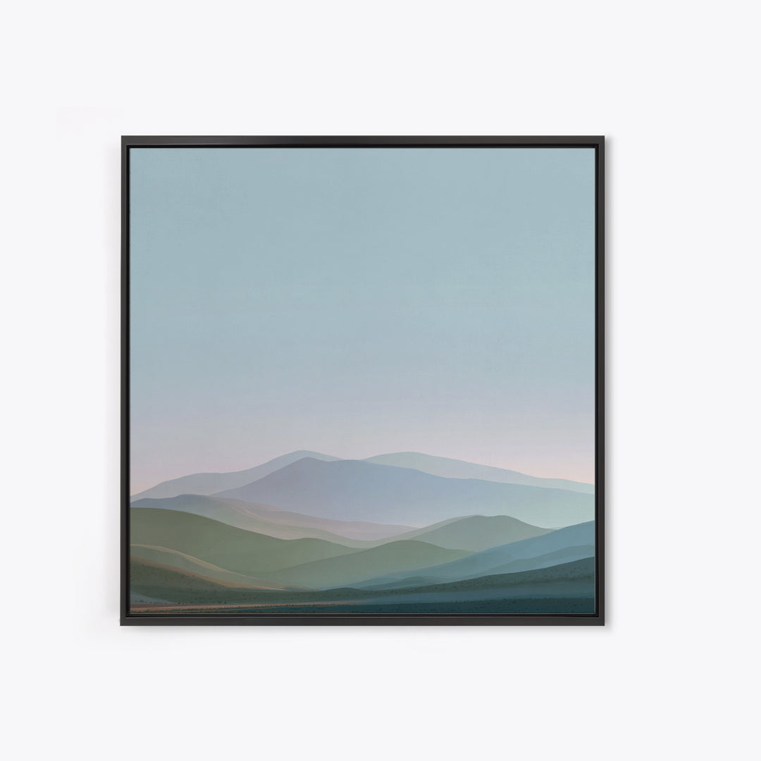 Soft Gradient Sunrise Canvas Print, Dental Office Art, Digital Print, Office Decor, Fine Art, Calm, Medical Office Decor, DOA-1x1-20