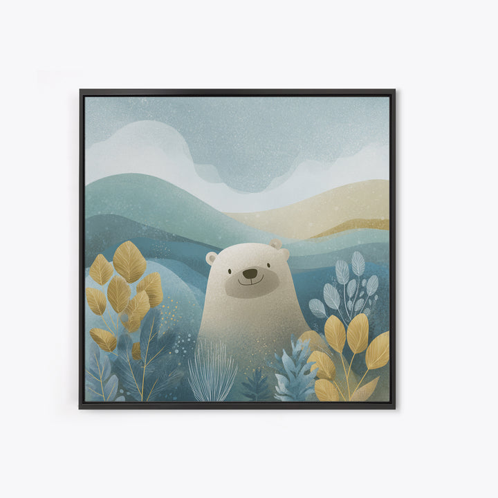 Cheerful Animal Dentist Themed Character Without Text Canvas Print, Dental Office Art, Medical Art, Office Decor, Calm, DOA-1x1-26