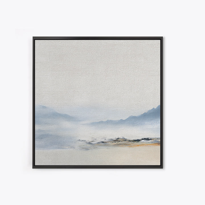 Gentle Mountain Landscape Framed Canvas Print, Dental Office Art, Unique Wall Art, Office Decor, Calm, Dental Assistant, DOA-1x1-28