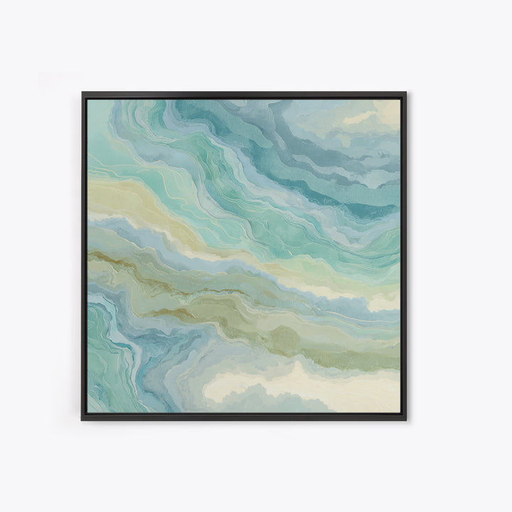 Abstract Water Ripple Pattern Framed Canvas Print, Dental Office Art, Medical Decor, Office Decor, Fine Art, Calm, Home Decor, DOA-1x1-37