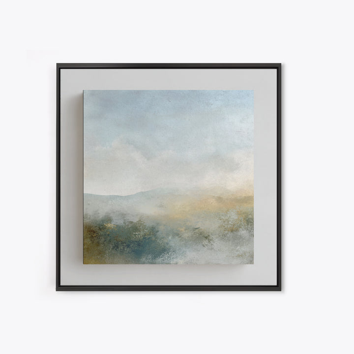 Soft Gradient Sunrise Framed Canvas Print, Dental Office Art, Motivational Poster, Office Decor, Fine Art, Calm, Dentistry Art, DOA-1x1-44