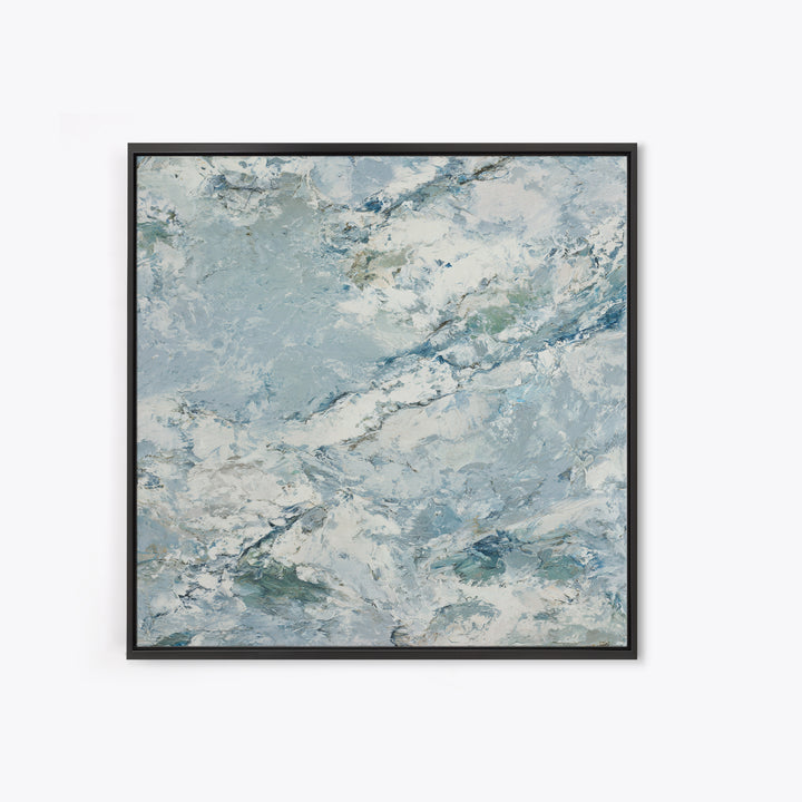 Clean Marble Texture Framed Canvas Print, Dental Office Art, Wall Art, Office Decor, Fine Art, Calm, Dental Office Decor, DOA-1x1-48