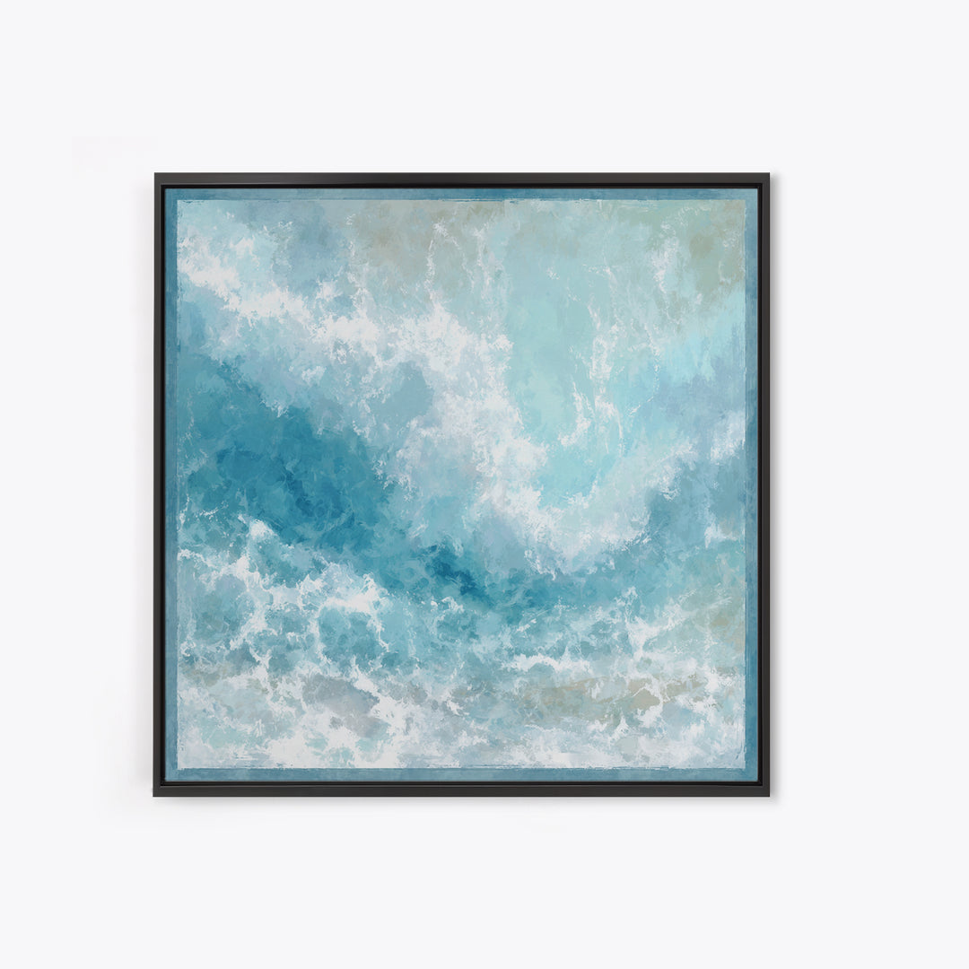 Calming Abstract Ocean Waves Canvas Print, Dental Office Art, Printable Digital, Office Decor, Fine Art, Calm, Neutral Decor, DOA-1x1-49