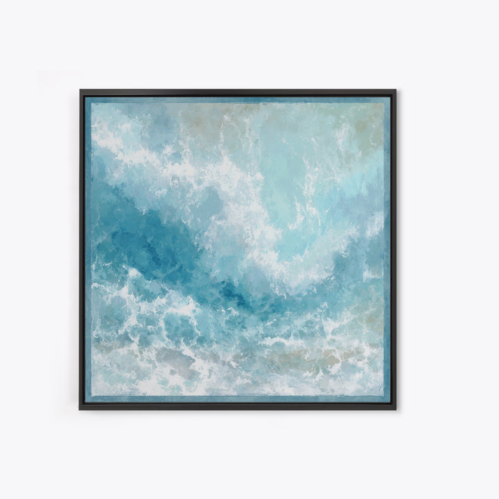 Calming Abstract Ocean Waves Canvas Print, Dental Office Art, Printable Digital, Office Decor, Fine Art, Calm, Neutral Decor, DOA-1x1-49