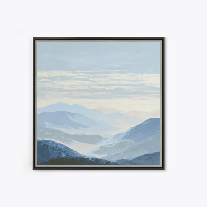 Gentle Mountain Landscape Framed Canvas Print, Dental Office Art, Medical Decor, Office Decor, Fine Art, Calm, Home Decor, DOA-1x1-52