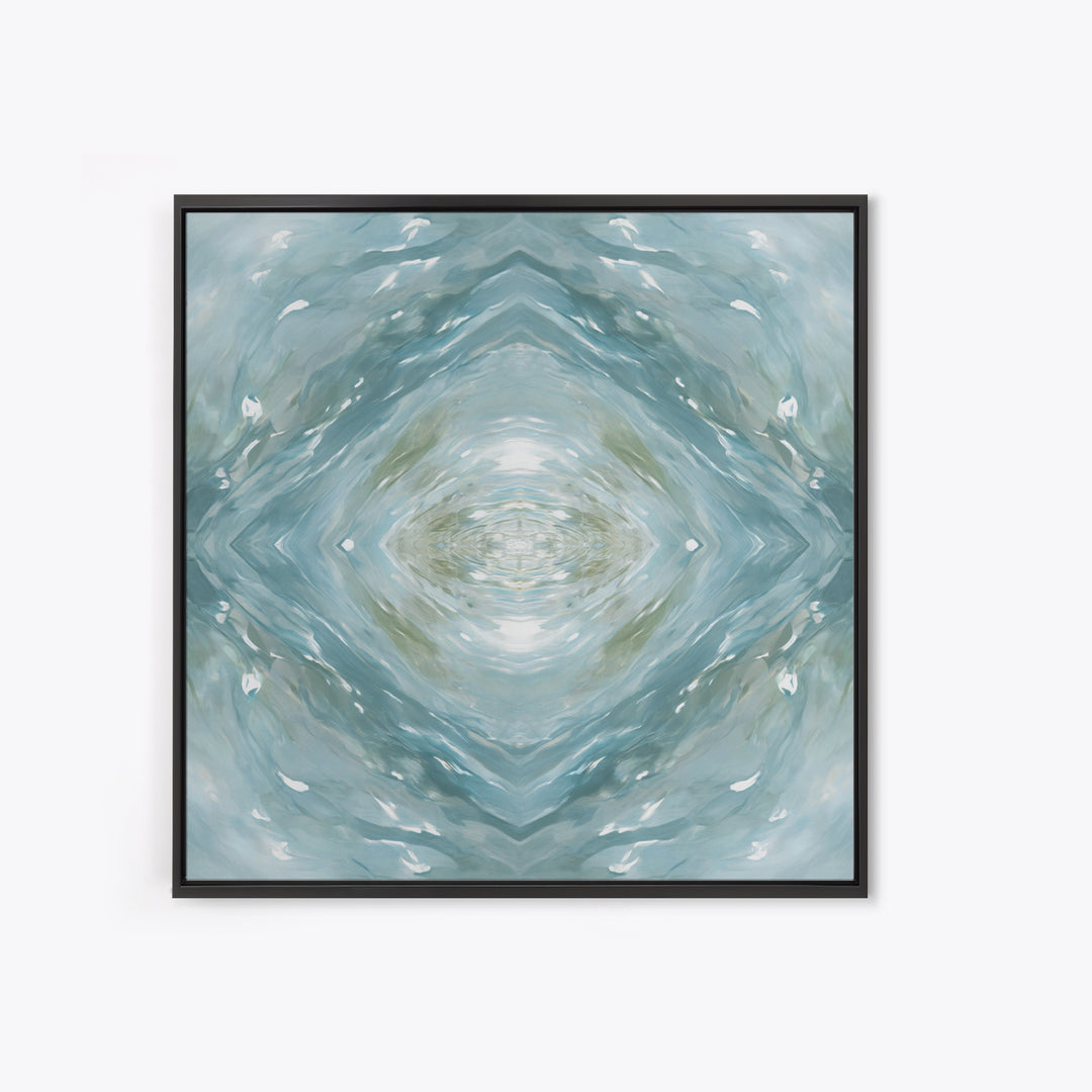 Abstract Water Ripple Pattern Framed Canvas Print, Dental Office Art, Medical Decor, Office Decor, Fine Art, Calm, Home Decor, DOA-1x1-61