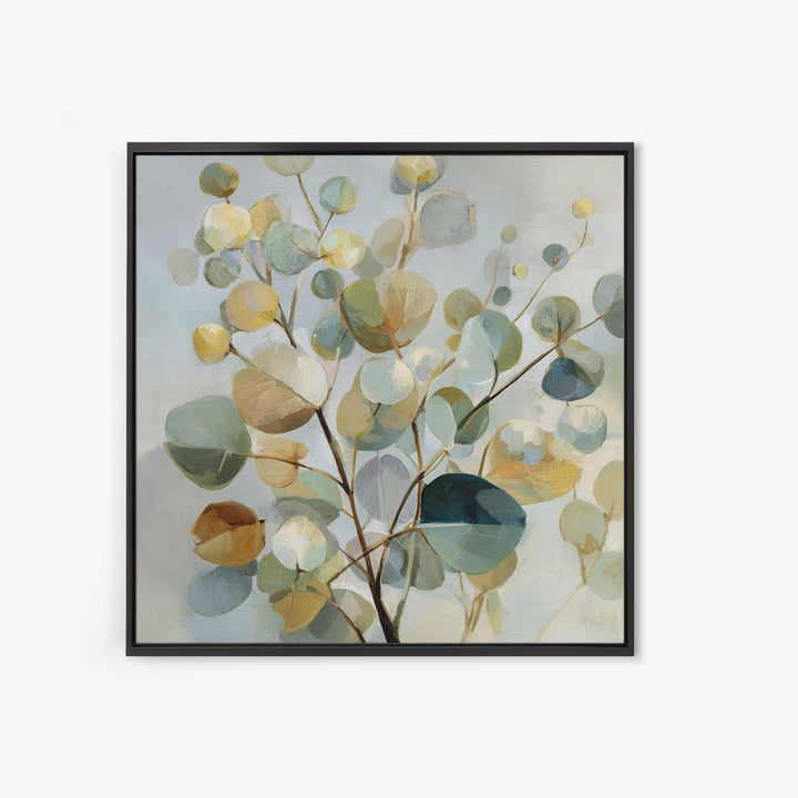 Soft Botanical Eucalyptus Print for Clean Atmosphere Canvas Print, Dental Office Art, Dental Office, Office Decor, Calm, DOA-1x1-75