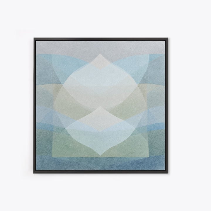 Clean Geometric Art Framed Canvas Print, Dental Office Art, Minimalist Wall Art, Office Decor, Fine Art, Calm, Dental Decor, DOA-1x1-8