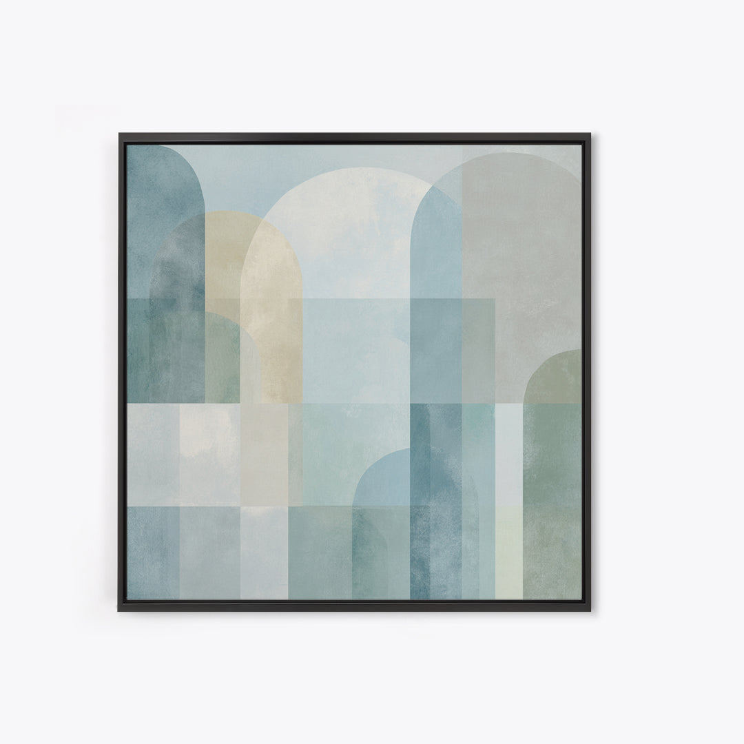 Light Scandinavian Abstract Arches Canvas Print, Dental Office Art, Science Art, Office Decor, Abstract Art, Calm, Boho Decor, DOA-1x1-89
