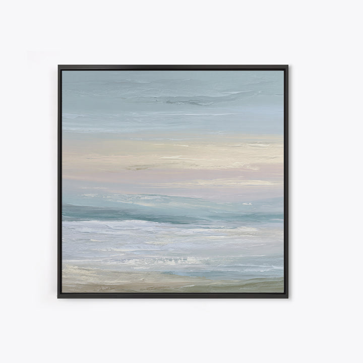 Soft Gradient Sunrise Canvas Print, Dental Office Art, Office Decor, Fine Art, Calm, Art Print, Room Decor, Textured Painting, DOA-1x1-92