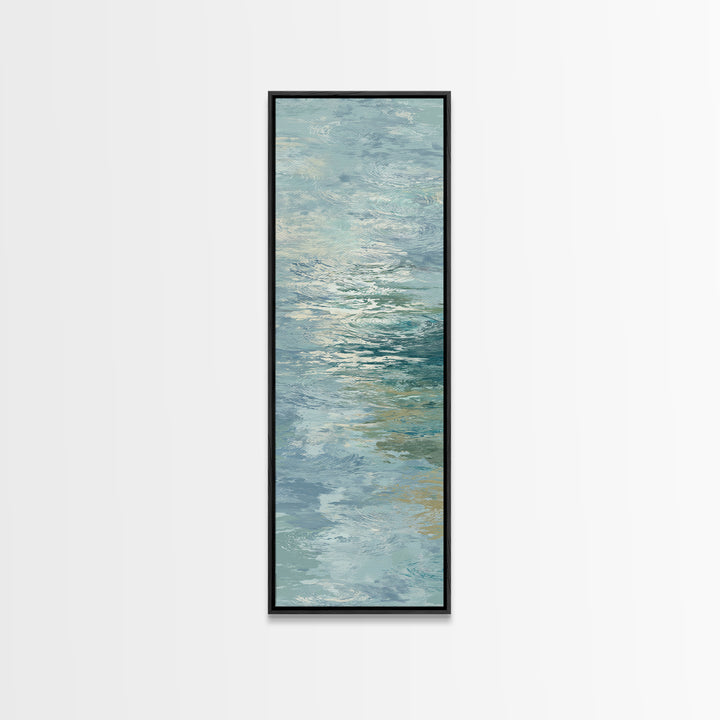 Abstract Water Ripple Pattern Canvas Print, Dental Office Art, Dental Office Decor, Office Decor, Abstract Art, Calm, DOA-1x3-1