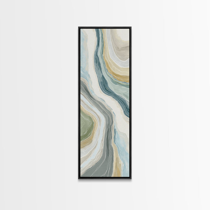Clean Marble Texture Canvas Print, Dental Office Art, Dental Decor, Office Decor, Oil Painting, Calm, Wall Decor, Neutral Decor, DOA-1x3-12