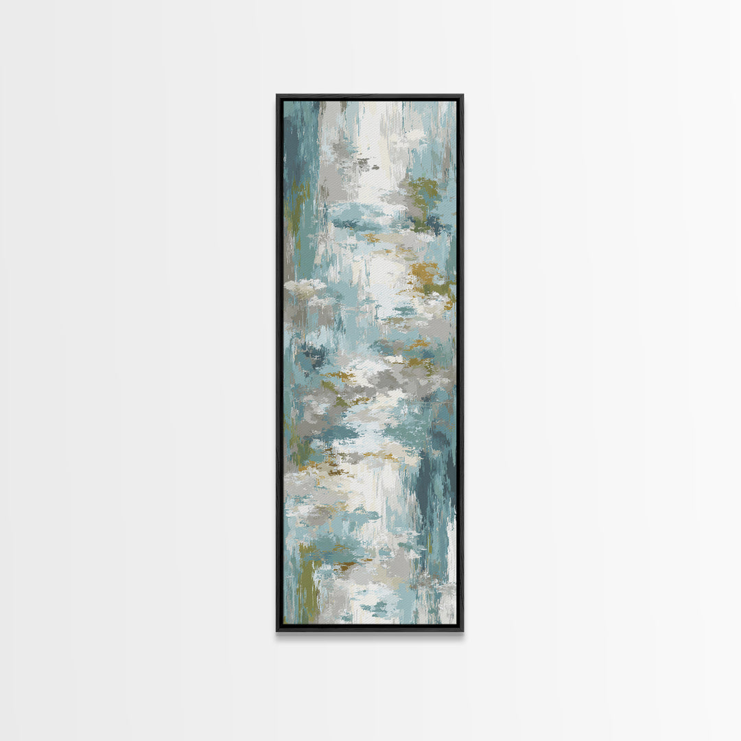 Clean Geometric Art Framed Canvas Print, Dental Office Art, Tooth Art, Office Decor, Calm, Modern Decor, Fine Art Print, DOA-1x3-20