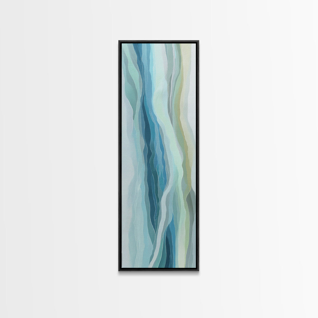 Abstract Water Ripple Pattern Canvas Print, Dental Office Art, Fine Art Print, Office Decor, Abstract Art, Calm, DOA-1x3-25