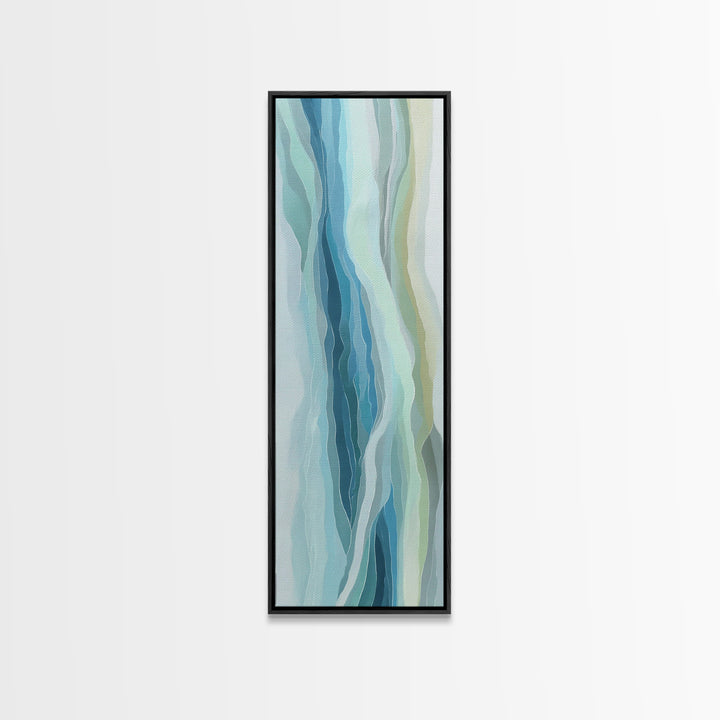 Abstract Water Ripple Pattern Canvas Print, Dental Office Art, Fine Art Print, Office Decor, Abstract Art, Calm, DOA-1x3-25