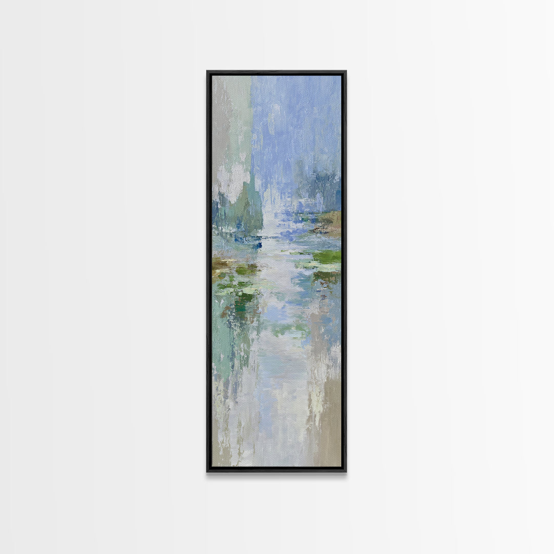 Sunlit Lake with Calming Reflections Canvas Print, Dental Office Art, Dental Office, Office Decor, Fine Art, Calm, Room Decor, DOA-1x3-27
