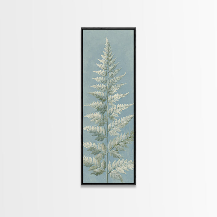 Botanical Fern Study Framed Canvas Print, Dental Office Art, Medical Office Art, Office Decor, Fine Art, Calm, DOA-1x3-31