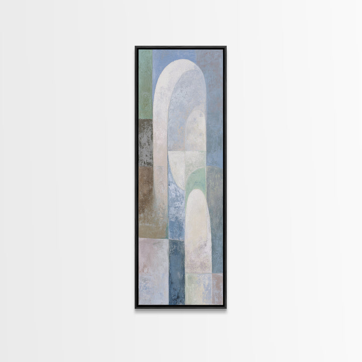 Light Scandinavian Abstract Arches Canvas Print, Dental Office Art, Dental Art, Office Decor, Abstract Art, Calm, Dental Gift, DOA-1x3-5