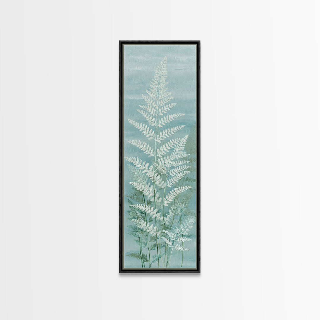 Botanical Fern Study Canvas Print, Dental Office Art, Fine Art Print, Office Decor, Fine Art, Calm, Printable Wall Art, DOA-1x3-55