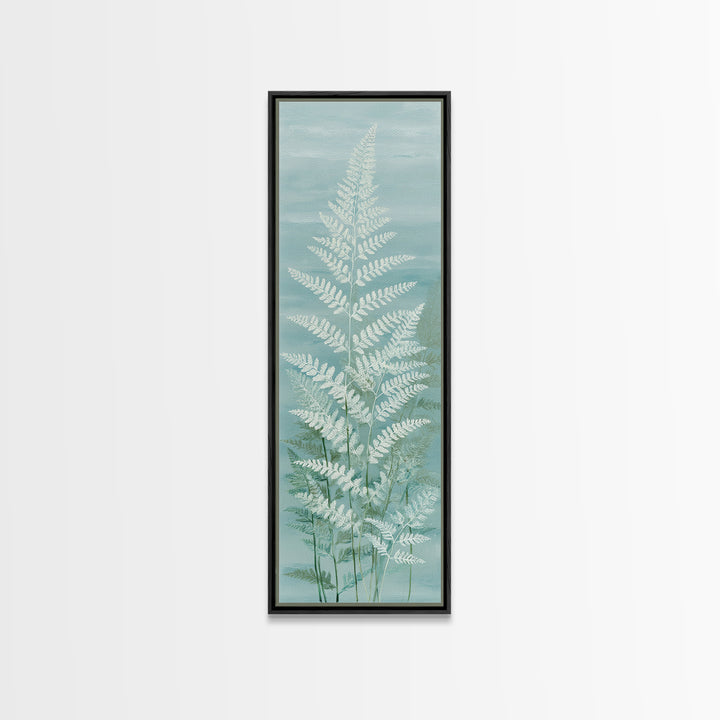 Botanical Fern Study Canvas Print, Dental Office Art, Fine Art Print, Office Decor, Fine Art, Calm, Printable Wall Art, DOA-1x3-55