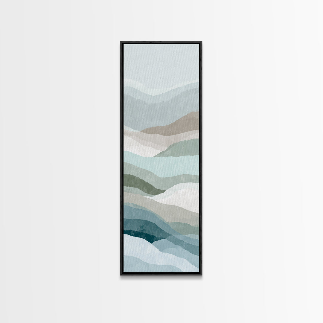 Minimal Smile Curve Abstract Canvas Print, Dental Office Art, Office Decor, Abstract Art, Calm, Art Print, Room Decor, DOA-1x3-65