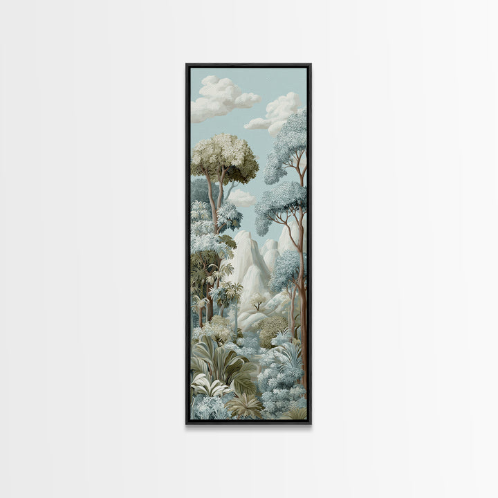 Happy Jungle Animals Framed Canvas Print, Dental Office Art, Dental Assistant, Office Decor, Fine Art, Calm, Gallery Decor, DOA-1x3-74