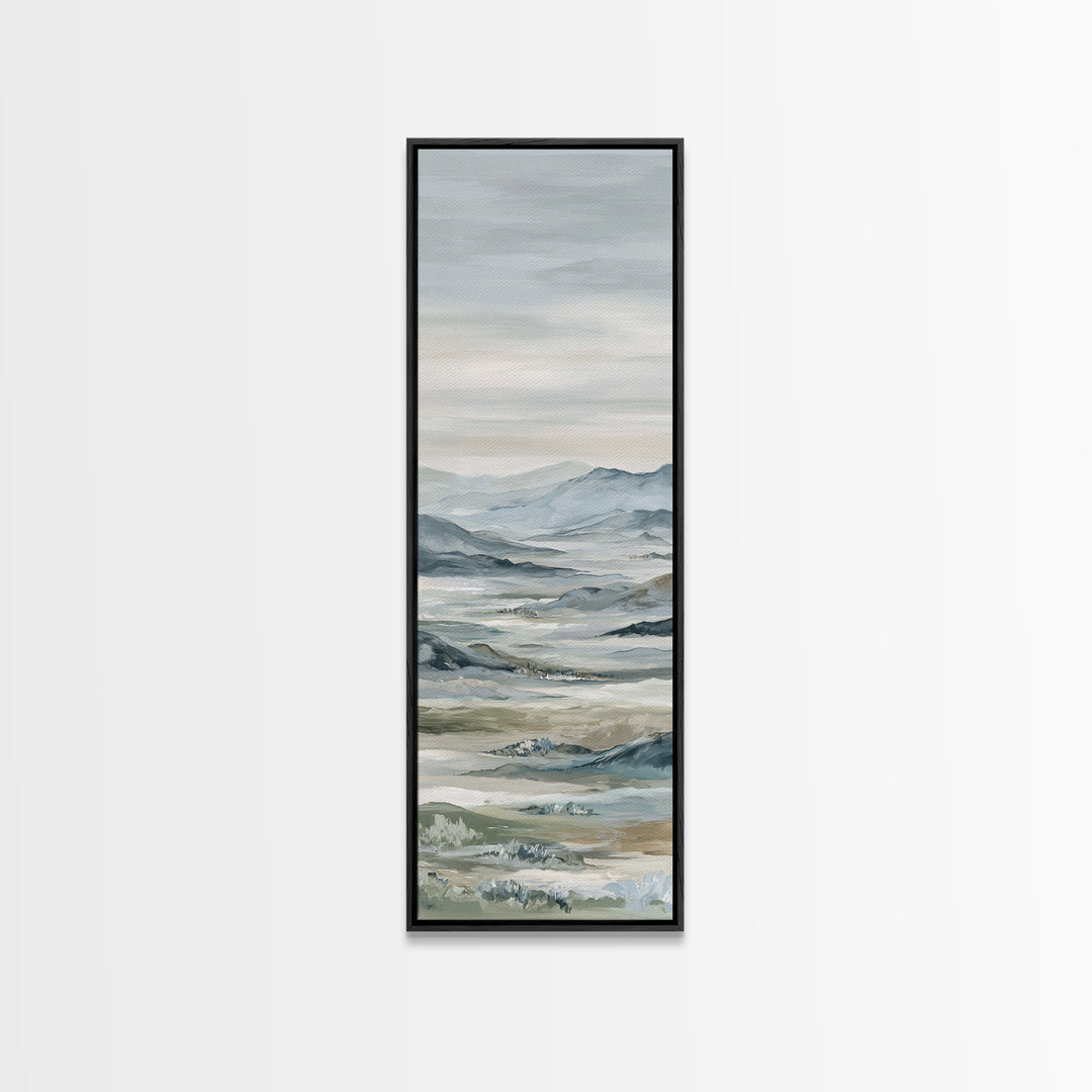 Soft Gradient Sunrise Framed Canvas Print, Dental Office Art, Dental Assistant, Office Decor, Fine Art, Calm, Gallery Decor, DOA-1x3-8